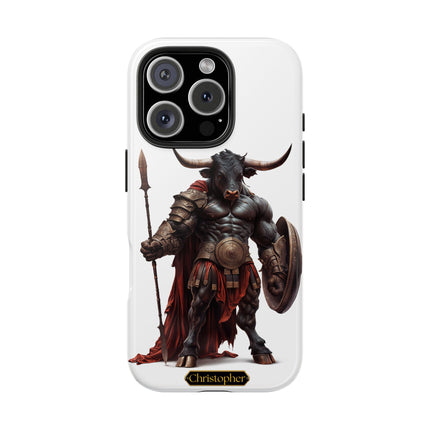 Leonas the Bull – Shield of Sparta - iPhone Case