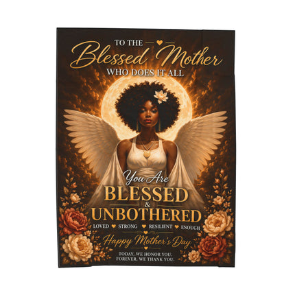 Blessed and Unbothered - plush blanket