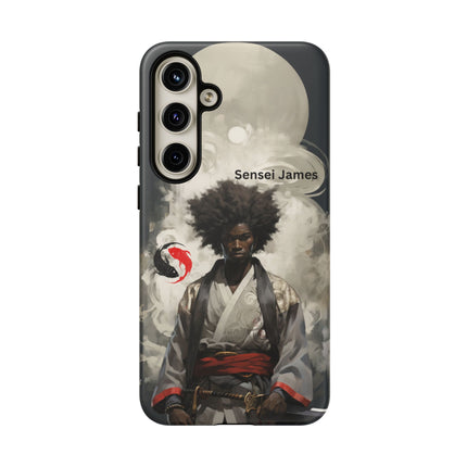 Black Samurai Warrior - Samsung Galaxy phone case - personalized