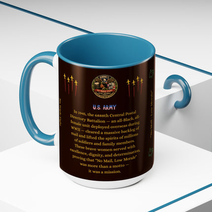 Six Triple Eight Postal Battalion - 15oz brown mug