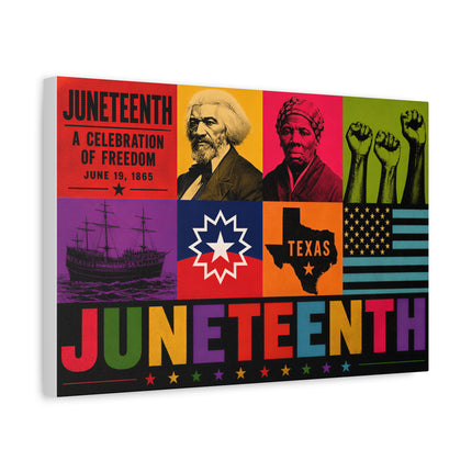 Juneteenth Pop Heritage Canvas Print