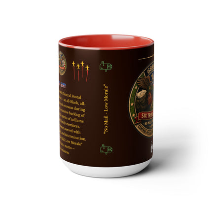 Six Triple Eight Postal Battalion - 15oz brown mug