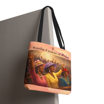 Sunday Crowns of Praise - Tote Bag