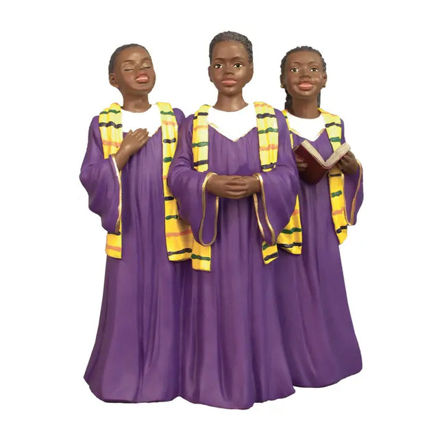 Teen Trio Choir in Purple Robes