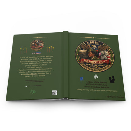 Six Triple Eight Postal Battalion - personalized journal - green