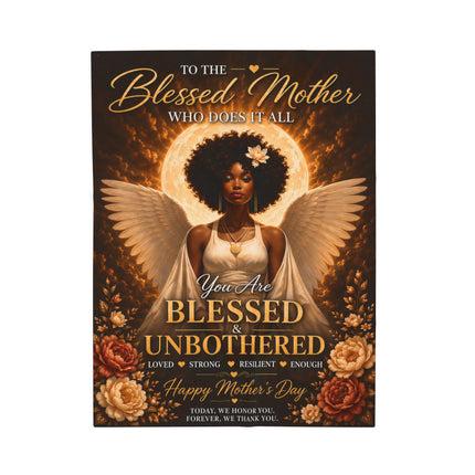Blessed and Unbothered - plush blanket