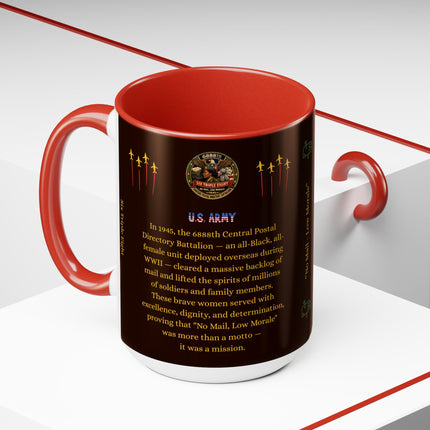 Six Triple Eight Postal Battalion - 15oz brown mug