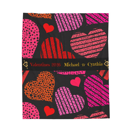 Valentine's Day - Personalized Plush Blanket