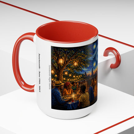 Juneteenth Night Swirls – 15oz Mug