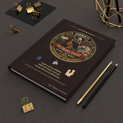 Six Triple Eight Postal Battalion - personalized journal - brown