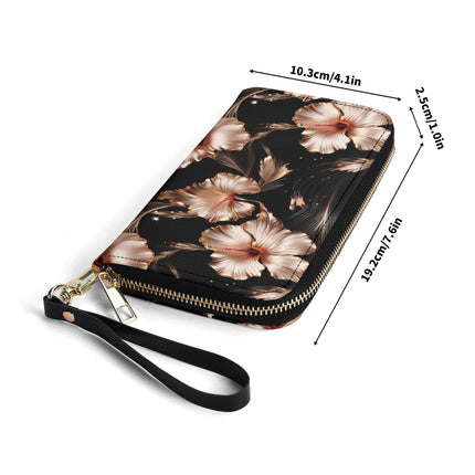 Rose Gold Blooms - Wristlet Wallet