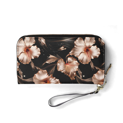 Rose Gold Blooms - Wristlet Wallet