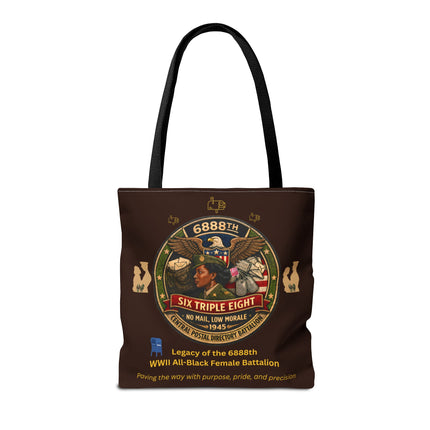 Six Triple Eight Postal Battalion - Tote Bag - brown