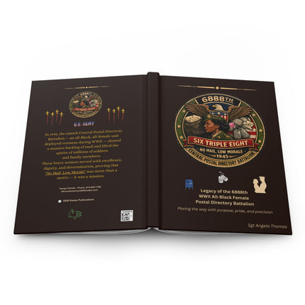 Six Triple Eight Postal Battalion - personalized journal - brown