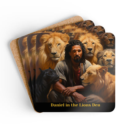 Daniel in the Lions Den - coaster set