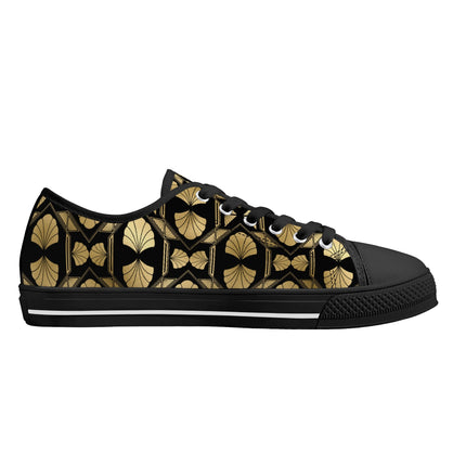 Gilded Glamour - Womens Canvas Sneakers