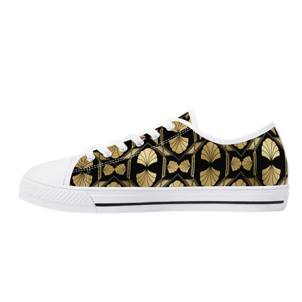 Gilded Glamour - Womens Canvas Sneakers