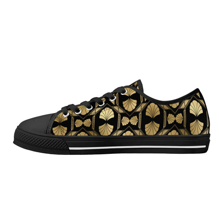 Gilded Glamour - Womens Canvas Sneakers