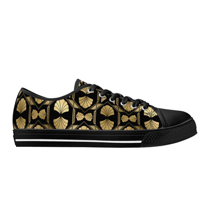 Gilded Glamour - Womens Canvas Sneakers