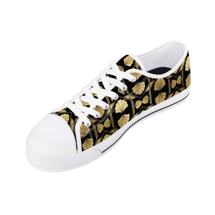 Gilded Glamour - Womens Canvas Sneakers