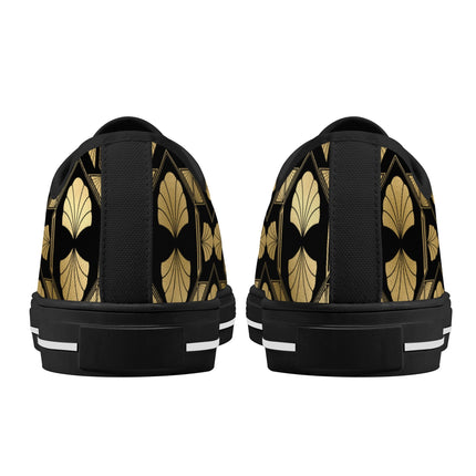 Gilded Glamour - Womens Canvas Sneakers