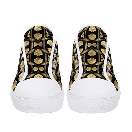 Gilded Glamour - Womens Canvas Sneakers