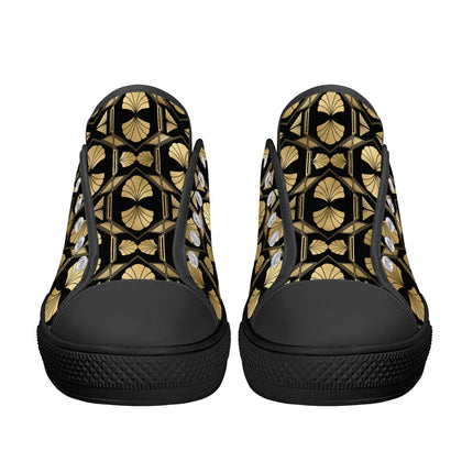 Gilded Glamour - Womens Canvas Sneakers