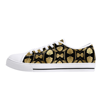 Gilded Glamour - Womens Canvas Sneakers