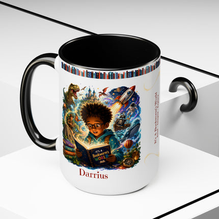 It's A Bookworm's World - 15oz Mug - boy-1