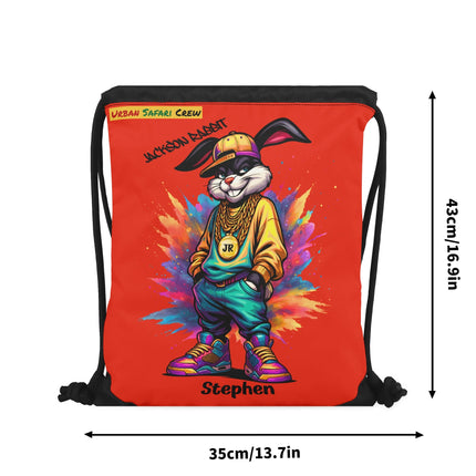 Jackson Rabbit - Urban Safari Crew - drawstring bag