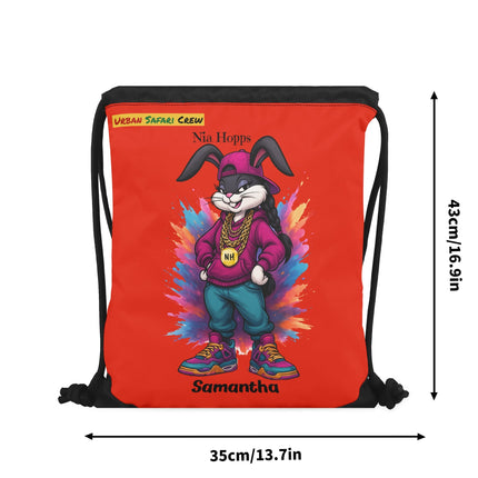 Nia Hopps - Urban Safari Crew - drawstring bag