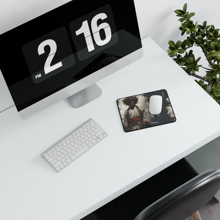 Black Samurai Warrior - mouse pad