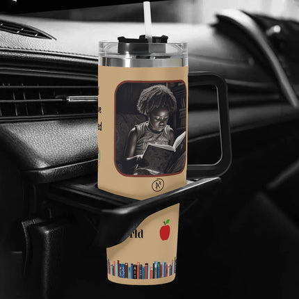 Its A Bookworms World - Personalized 40oz Tumbler
