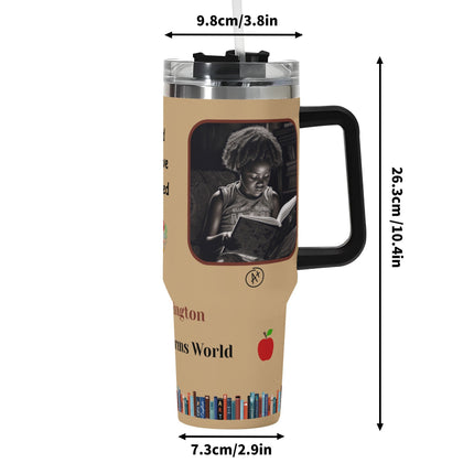 Its A Bookworms World - Personalized 40oz Tumbler