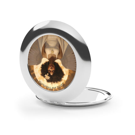Blessed and Unbothered - compact mirror