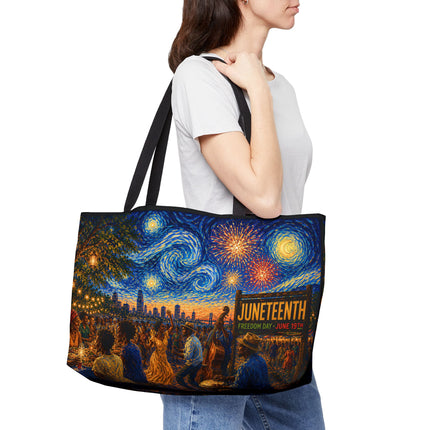 Juneteenth Night Swirls - Weekender Tote Bag