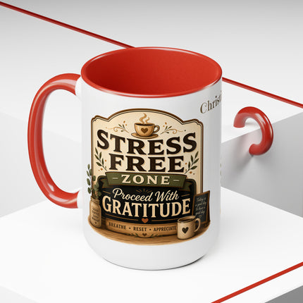 Stress Free Zone Personalized - 15oz Mug