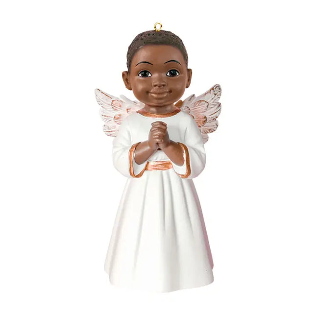 Prayer Angel Ornament - Boy in White