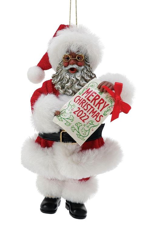Santa Claus Ornament - African American Santa ornament