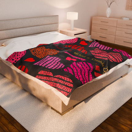 Valentine's Day - Personalized Plush Blanket