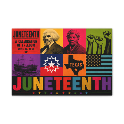 Juneteenth Pop Heritage Canvas Print