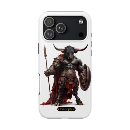 Leonas the Bull – Shield of Sparta - iPhone Case