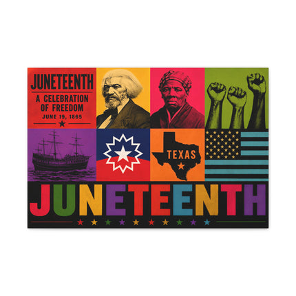 Juneteenth Pop Heritage Canvas Print