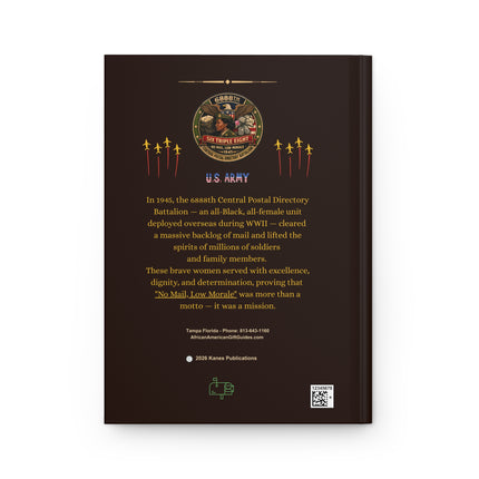 Six Triple Eight Postal Battalion - personalized journal - brown