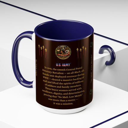 Six Triple Eight Postal Battalion - 15oz brown mug