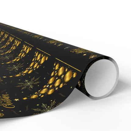Christmas Treasure – Black & Gold Gift Wrapping Paper