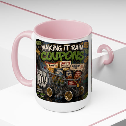 Making It Rain Coupons™ – 15oz Accent Mug