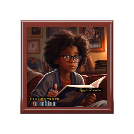 It's A Bookworms World - Boy - keepsake box