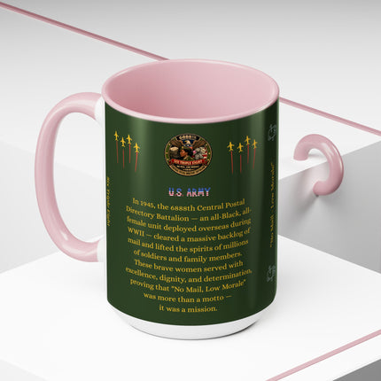 Six Triple Eight Postal Battalion - 15oz green mug