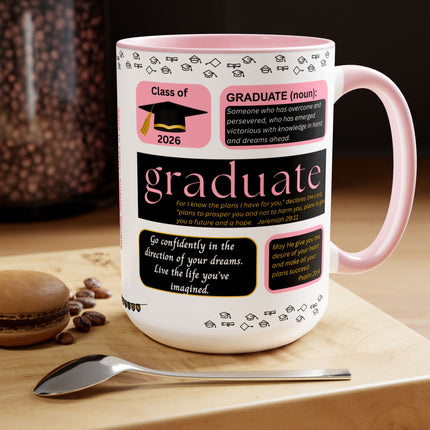 Graduation Mug - Class of 2026 - 15oz - color